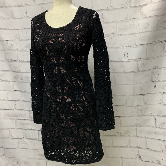 Inc International Concepts Black Crochet Dress - Picture 4 of 8